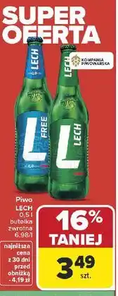 Carrefour Lech Free Piwo bezalkoholowe oferta