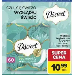Carrefour Wkładki higieniczne DISCREET oferta