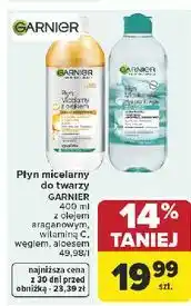 Carrefour Garnier Płyn micelarny do twarzy oferta