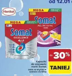 Carrefour Somat Excellence & All in 1 Extra Tabs oferta