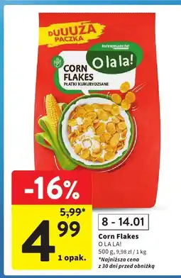 Intermarche Płatki kukurydziane Corn Flakes O.LA.LA! oferta