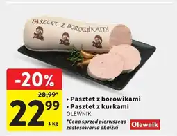Intermarche Pasztet z kurkami OLEWNIK oferta