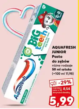 Kaufland Pasta do zębów Aquafresh oferta