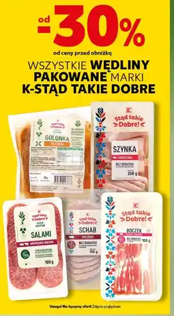 Kaufland Wszystkie wędliny pakowane maski K-Stąd takie dobre oferta