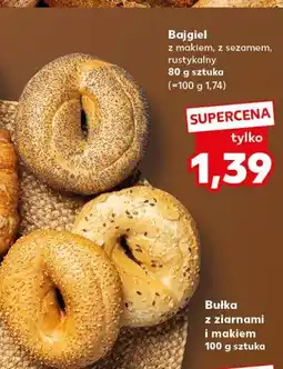 Kaufland Bajgiel z makiem, z sezamem, rustykalny oferta