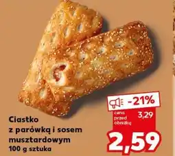 Kaufland Ciasto z parówką i sosem musztardowym oferta