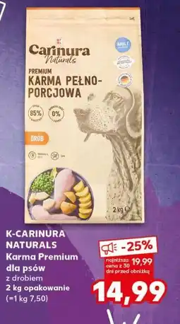 Kaufland K-CARINURA NATURALS karma premium dla psów oferta