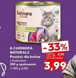 Kaufland K-CARINURA NATURALS pasztet dla kotów oferta