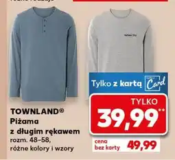 Kaufland TOWNLAND piżama z długim rękawem oferta