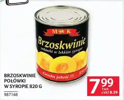 Selgros Brzoskwinie połowki w syropie oferta
