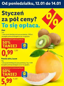 Lidl Pomelo żółte, luzem oferta