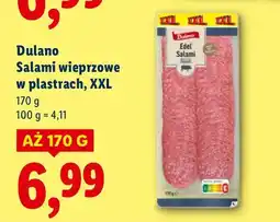 Lidl Salami wieprzowe w plastrach Dulano, XXL oferta