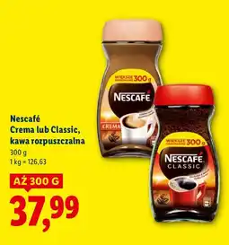 Lidl Kawa rozpuszczalna Nescafé Crema lub Classic oferta