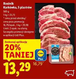 Lidl Mięso karkówka, 5 plastrów oferta