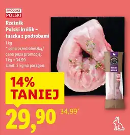 Lidl Mięso Rzeźnik Polski królik - tuszka z podrobami oferta