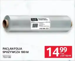 Selgros Paclan folia spożywcza 180 m oferta