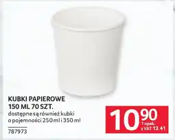 Selgros Kubki papierowe oferta