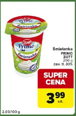 Carrefour Express Śmietanka primo zott 30% oferta
