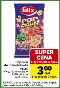 Carrefour Express Popcorn do mikrofalówki felix oferta