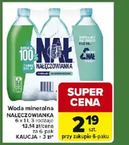 Carrefour Express Woda mineralna nałęczowianka oferta