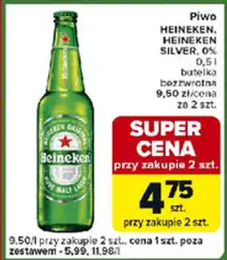 Carrefour Express Piwo heineken. heineken silver, 0% oferta