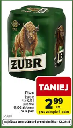 Carrefour Express Piwo żubr oferta