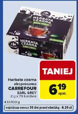 Carrefour Express Herbata czarna ekspresowa carrefour earl grey oferta