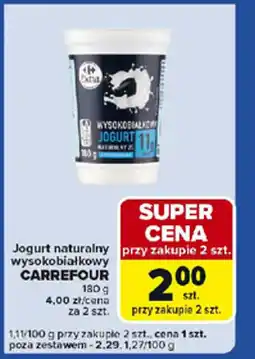Carrefour Express Jogurt naturalny wysokobiałkowy carrefour oferta