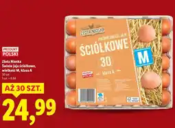 Lidl Złota Nioska Świeże jaja ściółkowe, wielkość M, klasa A 30 szt oferta