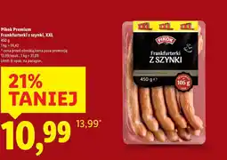 Lidl Pikok Premium Frankfurterki z szynki, XXL oferta