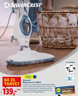 Lidl Silvercrest Mop parowy 2 w 1, 1500 W oferta