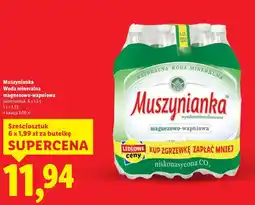 Lidl Muszynianka Woda mineralna magnezowo-wapniowa (6 x 1,5 L) oferta