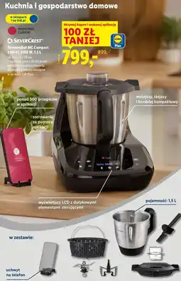 Lidl Termorobot MC Compact SilverCrest z Wi-Fi, 1100 W oferta