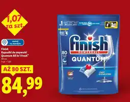 Lidl Finish Kapsułki do zmywarki Quantum All in 1 Fresh 80 szt oferta