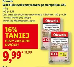 Lidl Olewnik Schab lub szynka marynowane po staropolsku, XXL oferta