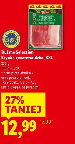 Lidl Dulano Selection Szynka szwarcwaldzka, XXL oferta