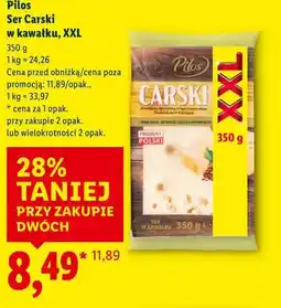 Lidl Pilos Ser Carski w kawałku, XXL oferta