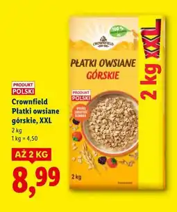 Lidl Crownfield Płatki owsiane górskie, XXL oferta