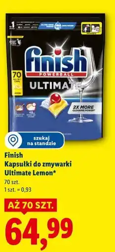 Lidl Finish Kapsułki do zmywarki Ultimate Lemon (70 szt.) oferta