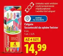 Lidl Colgate Szczoteczki do zębów Twister 4 szt oferta