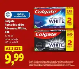 Lidl Colgate Pasta do zębów Advanced White, XXL (2 x 75 ml) oferta