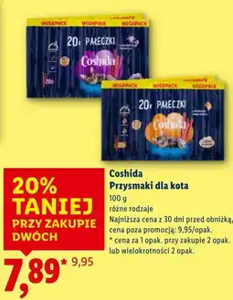 Lidl Coshida Przysmaki dla kota 100 g różne rodzaje oferta