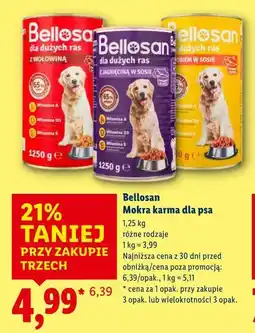 Lidl Bellosan Mokra karma dla psa 1,25 kg różne rodzaje oferta