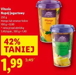Lidl Vitasia Napój jogurtowy mango lub ananas-kokos oferta