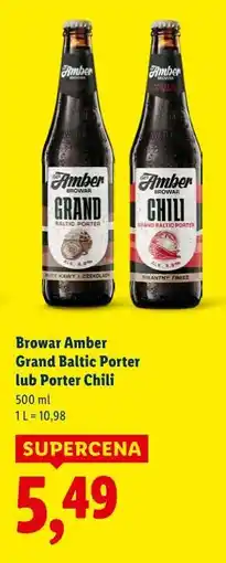 Lidl Browar Amber Grand Baltic Porter lub Porter Chili oferta