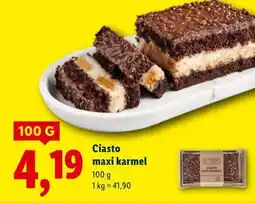 Lidl Ciasto maxi karmel oferta