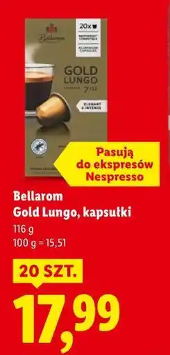 Lidl Bellarom Gold Lungo, kapsułki oferta
