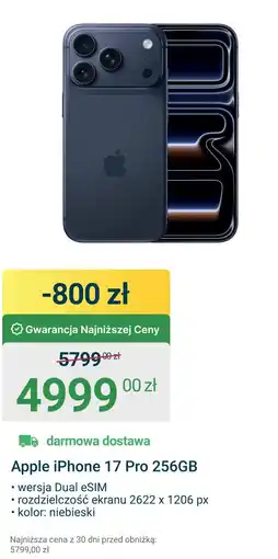 ERLI Apple iPhone 17 Pro 256GB oferta