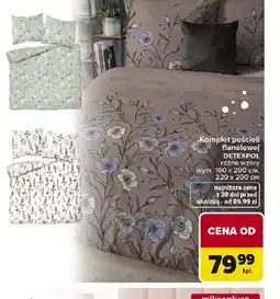 Carrefour DETEXPOL Komplet pościeli flanelowej oferta