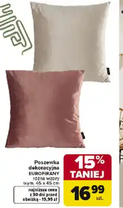 Carrefour Poszewka dekoracyjna Eurofirany oferta